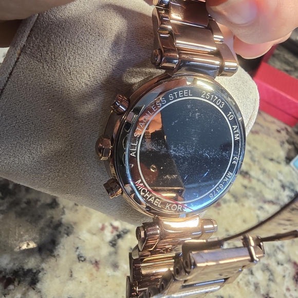 Michael Kors Gold and Crystal Watch - Picture 9 of 10